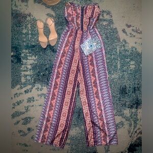 Strapless Tube Top Jumpsuit